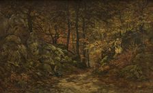 The Gorge aux Loups in Fontainebleau, c1840-1900. Creator: Joseph Coosemans