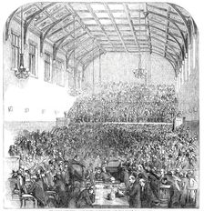 The Gorham Controversy - Great Meeting of Clergy and Laity, in St. Martin's Hall, Long-Acre, 1850. Creator: Unknown