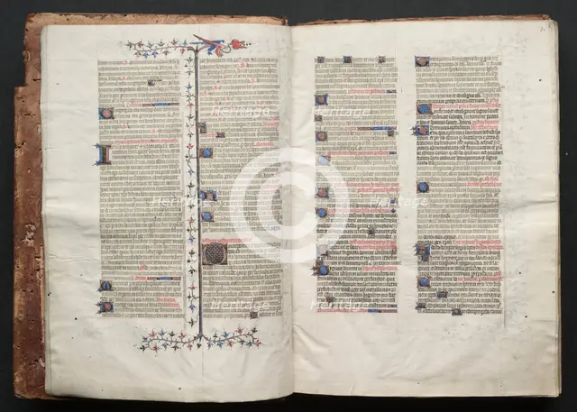 The Gotha Missal: Fol. 3r, Text , c. 1375. Creator: Master of the Boqueteaux (French); Workshop, and.
