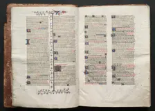 The Gotha Missal: Fol. 3r, Text , c. 1375. Creator: Master of the Boqueteaux (French); Workshop, and