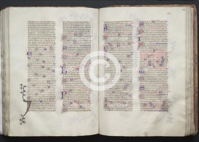 The Gotha Missal: Fol. 104r, Text, c. 1375. Creator: Master of the Boqueteaux (French); Workshop, and.
