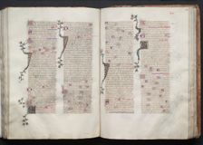 The Gotha Missal: Fol. 104v, Text, c. 1375. Creator: Master of the Boqueteaux (French); Workshop, and