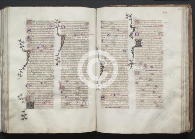 The Gotha Missal: Fol. 104v, Text, c. 1375. Creator: Master of the Boqueteaux (French); Workshop, and.