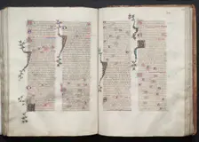 The Gotha Missal: Fol. 105r, Text, c. 1375. Creator: Master of the Boqueteaux (French); Workshop, and