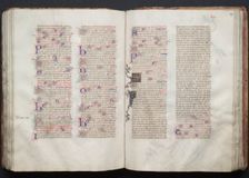 The Gotha Missal: Fol. 106v, Text, c. 1375. Creator: Master of the Boqueteaux (French); Workshop, and