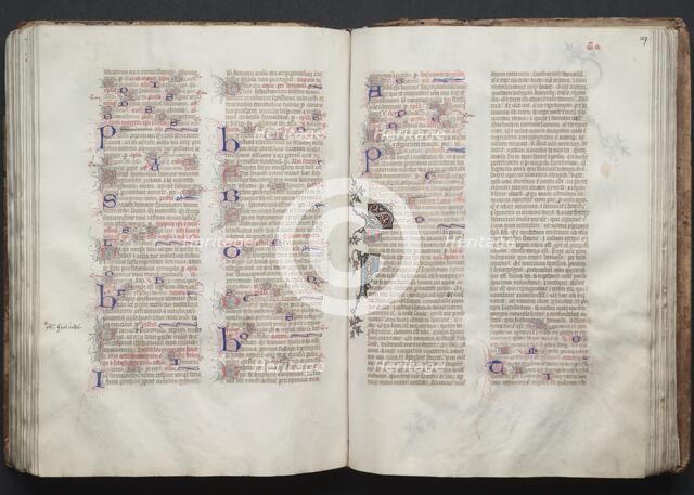 The Gotha Missal: Fol. 106v, Text, c. 1375. Creator: Master of the Boqueteaux (French); Workshop, and.