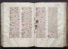 The Gotha Missal: Fol. 107r, Text, c. 1375. Creator: Master of the Boqueteaux (French); Workshop, and