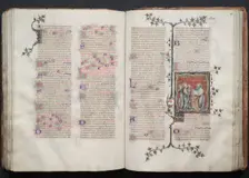 The Gotha Missal: Fol. 108r, The Presentation in the Temple, c. 1375. Creator: Master of the Boqueteaux (French); Workshop, and