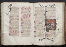 The Gotha Missal: Fol. 108r, The Presentation in the Temple, c. 1375. Creator: Master of the Boqueteaux (French); Workshop, and