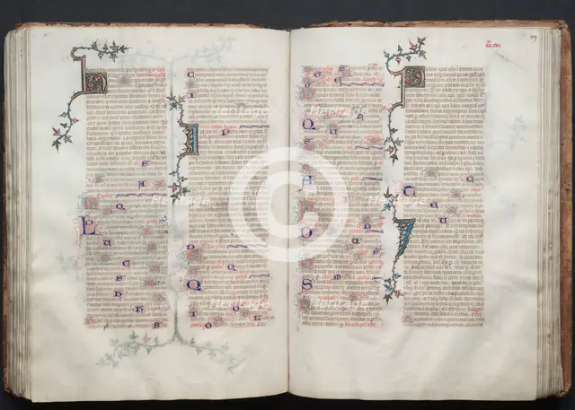 The Gotha Missal: Fol. 108v, Text, c. 1375. Creator: Master of the Boqueteaux (French); Workshop, and.