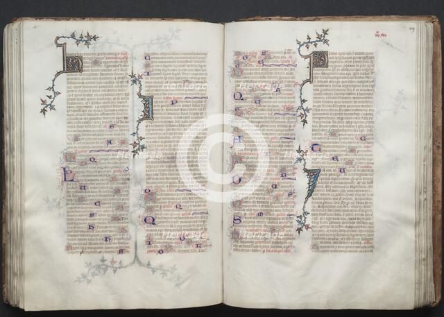 The Gotha Missal: Fol. 108v, Text, c. 1375. Creator: Master of the Boqueteaux (French); Workshop, and.