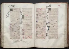 The Gotha Missal: Fol. 109r, Text, c. 1375. Creator: Master of the Boqueteaux (French); Workshop, and