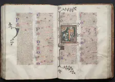 The Gotha Missal: Fol. 109v, Text, c. 1375. Creator: Master of the Boqueteaux (French); Workshop, and