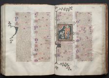 The Gotha Missal: Fol. 109v, Text, c. 1375. Creator: Master of the Boqueteaux (French); Workshop, and