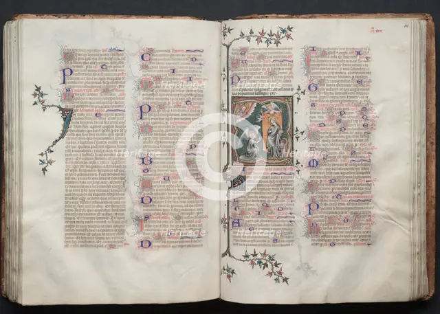 The Gotha Missal: Fol. 109v, Text, c. 1375. Creator: Master of the Boqueteaux (French); Workshop, and.