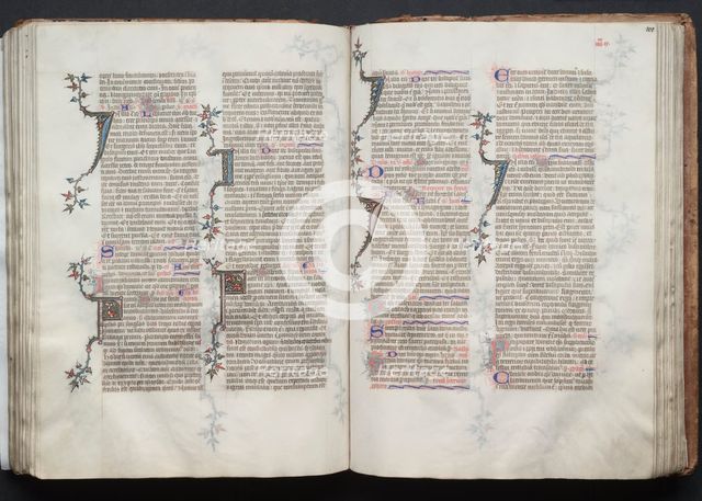 The Gotha Missal: Fol. 100v, Text, c. 1375. Creator: Master of the Boqueteaux (French); Workshop, and.