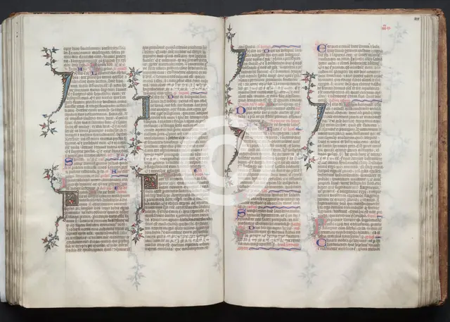 The Gotha Missal: Fol. 101r, Text, c. 1375. Creator: Master of the Boqueteaux (French); Workshop, and.
