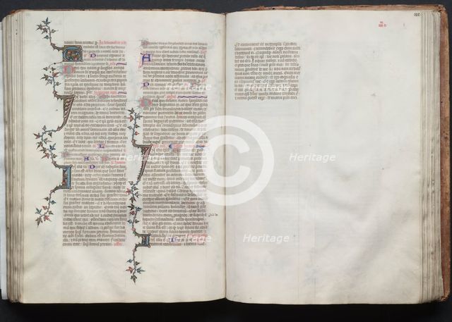 The Gotha Missal: Fol. 102r, Text, c. 1375. Creator: Master of the Boqueteaux (French); Workshop, and.