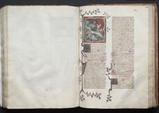 The Gotha Missal: Fol. 102v, Text, c. 1375. Creator: Master of the Boqueteaux (French); Workshop, and