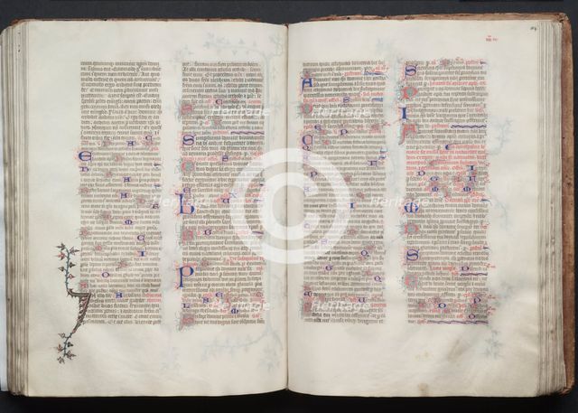 The Gotha Missal: Fol. 103v, Text, c. 1375. Creator: Master of the Boqueteaux (French); Workshop, and.