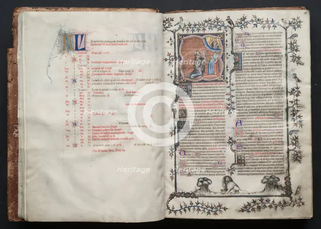 The Gotha Missal: Fol. 10v, Text , c. 1375. Creator: Master of the Boqueteaux (French); Workshop, and.