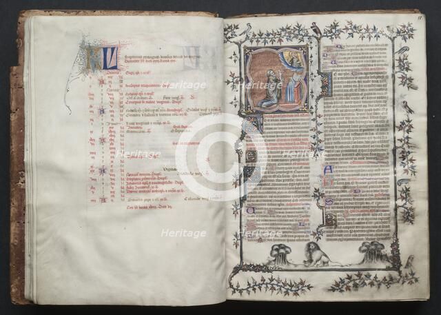 The Gotha Missal: Fol. 10v, Text , c. 1375. Creator: Master of the Boqueteaux (French); Workshop, and.