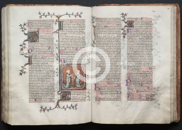 The Gotha Missal: Fol. 115r, Text, c. 1375. Creator: Master of the Boqueteaux (French); Workshop, and.