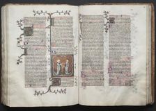 The Gotha Missal: Fol. 115r, Text, c. 1375. Creator: Master of the Boqueteaux (French); Workshop, and
