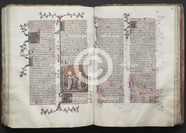 The Gotha Missal: Fol. 115r, Text, c. 1375. Creator: Master of the Boqueteaux (French); Workshop, and.