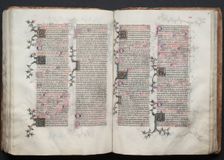 The Gotha Missal: Fol. 115v, Text, c. 1375. Creator: Master of the Boqueteaux (French); Workshop, and