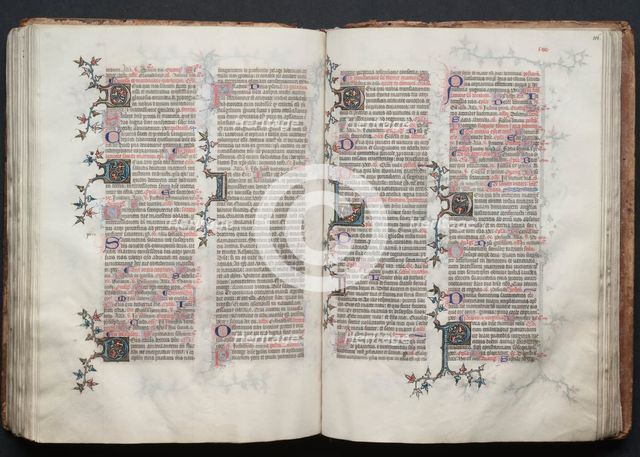 The Gotha Missal: Fol. 115v, Text, c. 1375. Creator: Master of the Boqueteaux (French); Workshop, and.