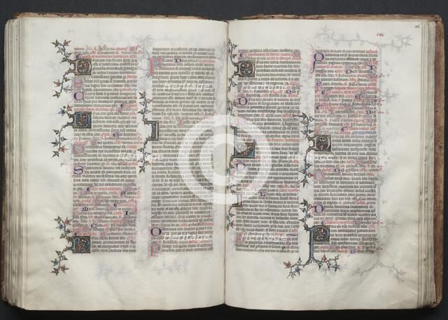 The Gotha Missal: Fol. 115v, Text, c. 1375. Creator: Master of the Boqueteaux (French); Workshop, and.