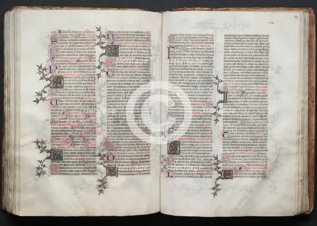 The Gotha Missal: Fol. 118v, Text, c. 1375. Creator: Master of the Boqueteaux (French); Workshop, and.