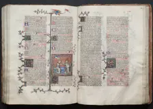 The Gotha Missal: Fol. 119v, The Coronation of the Virgin, c. 1375. Creator: Master of the Boqueteaux (French); Workshop, and