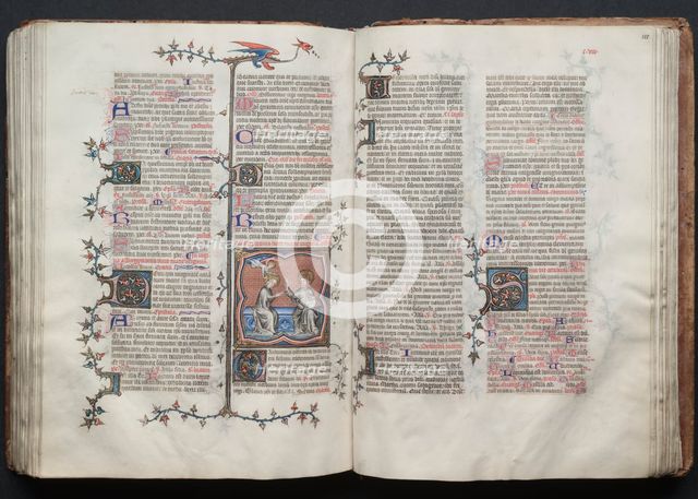 The Gotha Missal: Fol. 119v, The Coronation of the Virgin, c. 1375. Creator: Master of the Boqueteaux (French); Workshop, and.