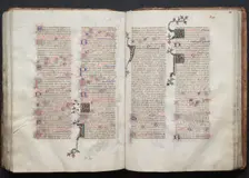 The Gotha Missal: Fol. 110v, Text, c. 1375. Creator: Master of the Boqueteaux (French); Workshop, and
