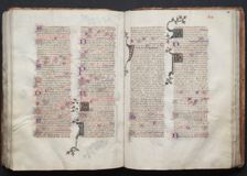 The Gotha Missal: Fol. 110v, Text, c. 1375. Creator: Master of the Boqueteaux (French); Workshop, and