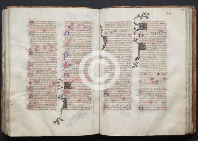The Gotha Missal: Fol. 111r, Text, c. 1375. Creator: Master of the Boqueteaux (French); Workshop, and.