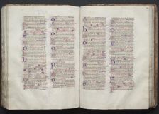 The Gotha Missal: Fol. 111v, Text, c. 1375. Creator: Master of the Boqueteaux (French); Workshop, and