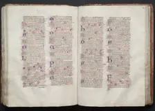 The Gotha Missal: Fol. 112r, Text, c. 1375. Creator: Master of the Boqueteaux (French); Workshop, and