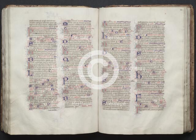 The Gotha Missal: Fol. 112r, Text, c. 1375. Creator: Master of the Boqueteaux (French); Workshop, and.