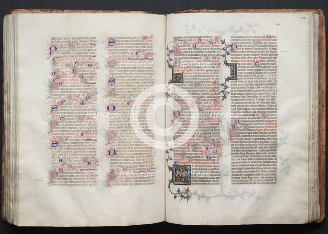 The Gotha Missal: Fol. 112v, Text, c. 1375. Creator: Master of the Boqueteaux (French); Workshop, and.