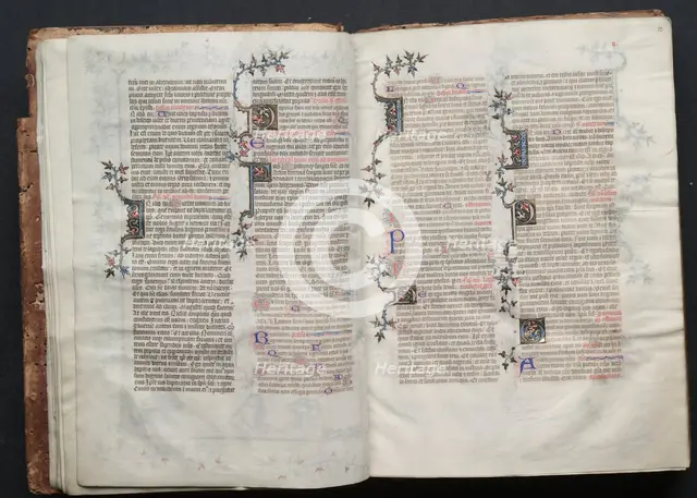The Gotha Missal: Fol. 11v, Text, c. 1375. Creator: Master of the Boqueteaux (French); Workshop, and.