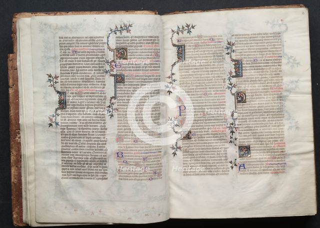 The Gotha Missal: Fol. 11v, Text, c. 1375. Creator: Master of the Boqueteaux (French); Workshop, and.