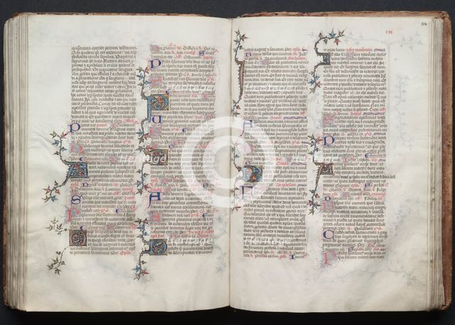 The Gotha Missal: Fol. 124r, Text, c. 1375. Creator: Master of the Boqueteaux (French); Workshop, and.