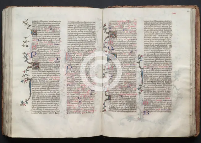 The Gotha Missal: Fol. 126r, Text, c. 1375. Creator: Master of the Boqueteaux (French); Workshop, and.