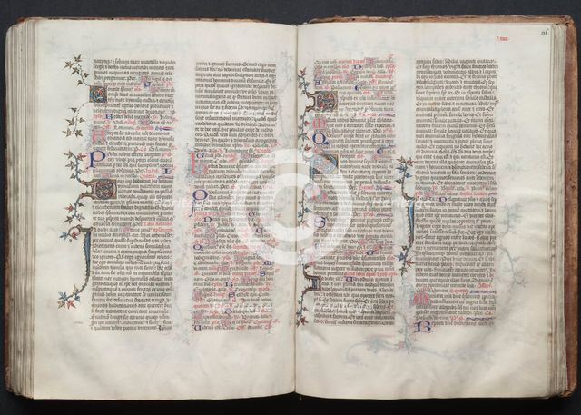 The Gotha Missal: Fol. 126r, Text, c. 1375. Creator: Master of the Boqueteaux (French); Workshop, and.