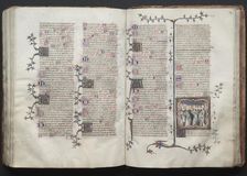 The Gotha Missal: Fol. 126v, Text, c. 1375. Creator: Master of the Boqueteaux (French); Workshop, and