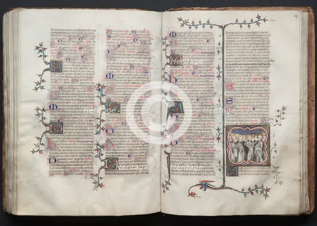 The Gotha Missal: Fol. 127r, All Saints, c. 1375. Creator: Master of the Boqueteaux (French); Workshop, and.