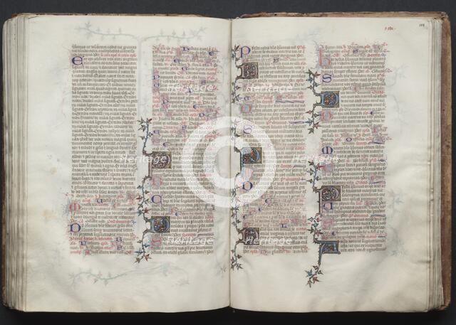 The Gotha Missal: Fol. 127v, Text, c. 1375. Creator: Master of the Boqueteaux (French); Workshop, and.